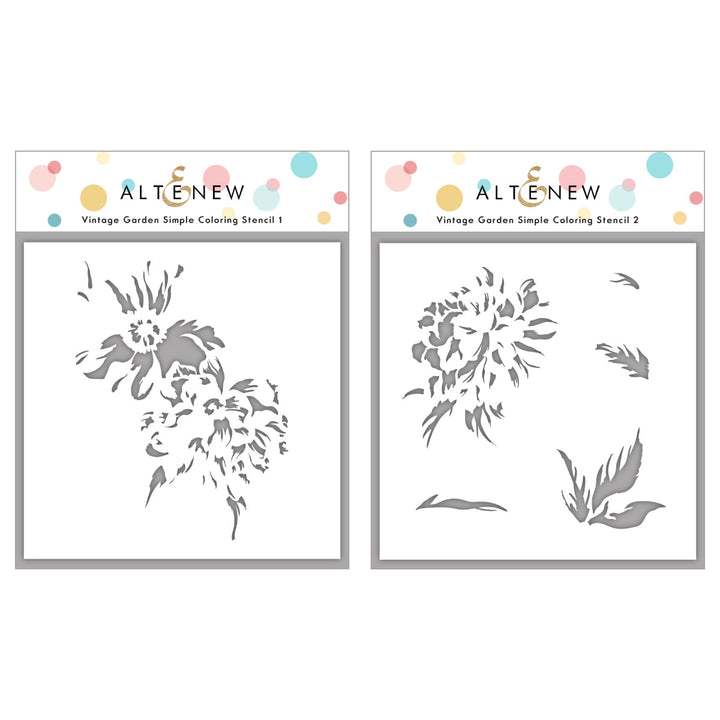 Stamp & Die & Stencil Bundle Vintage Garden