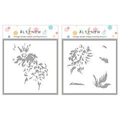 Stamp & Die & Stencil Bundle Vintage Garden