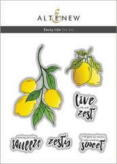 Stamp & Die & Stencil Bundle Zesty Life