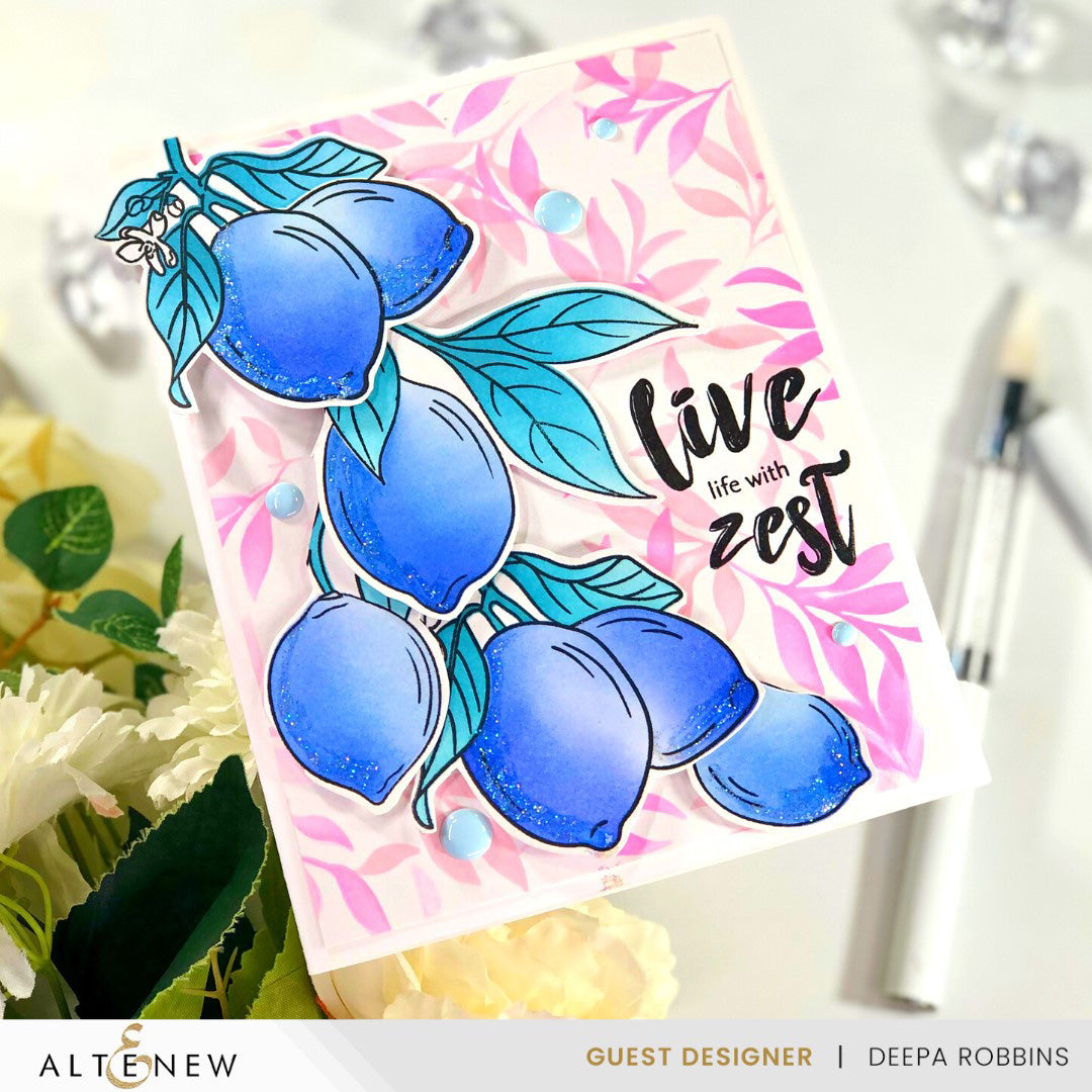 Stamp & Die & Stencil Bundle Zesty Life