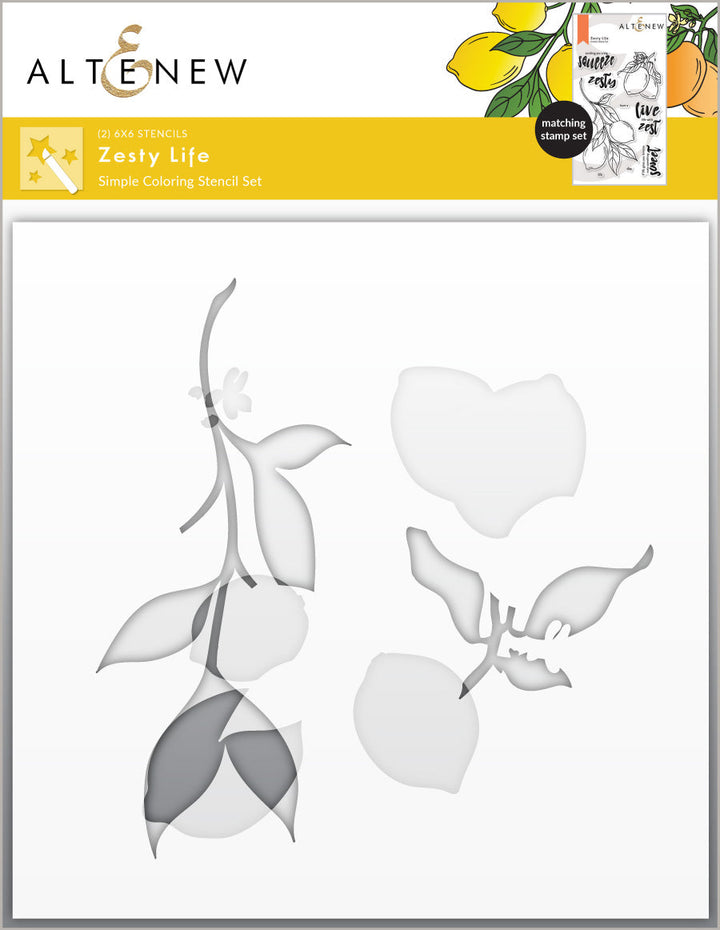Stamp & Die & Stencil Bundle Zesty Life