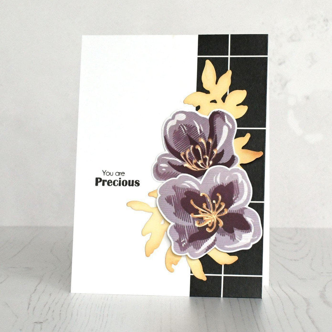 Stamp & Die & Stencil Bundle Zig Zag Floral