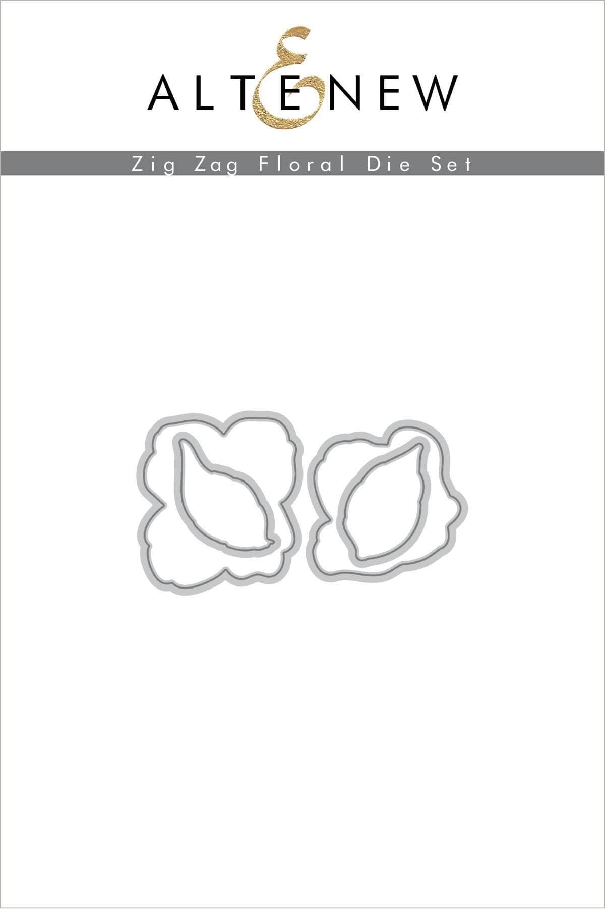 Stamp & Die & Stencil Bundle Zig Zag Floral