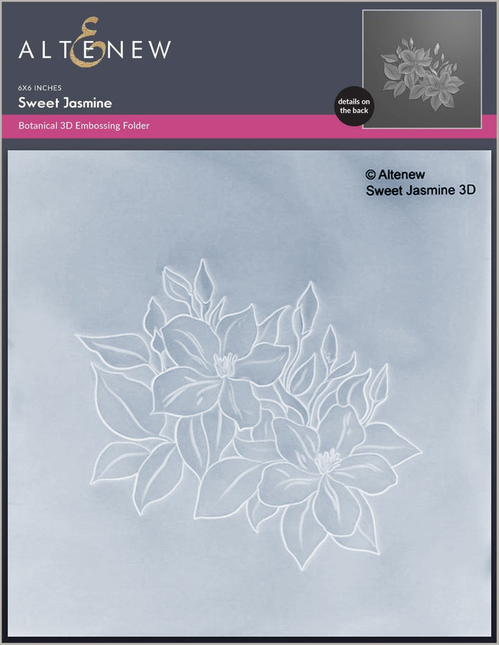 Stamp & Die & Stencil & Embossing Folder & Betterpress Plate Bundle Sweet Jasmine
