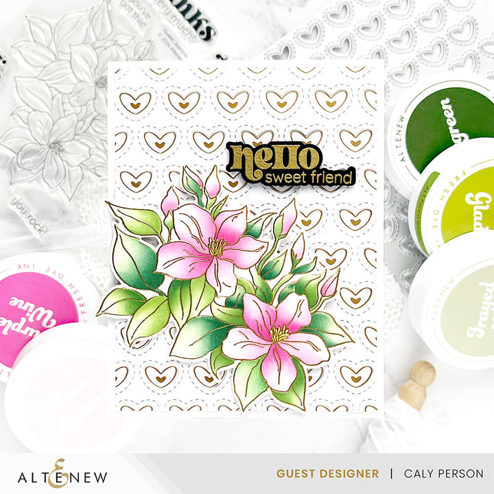 Stamp & Die & Stencil & Embossing Folder & Betterpress Plate Bundle Sweet Jasmine