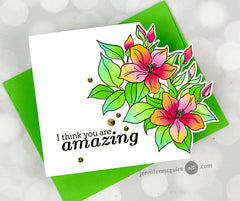 Stamp & Die & Stencil & Embossing Folder & Betterpress Plate Bundle Sweet Jasmine