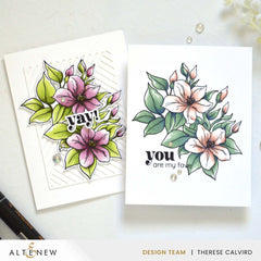 Stamp & Die & Stencil & Embossing Folder & Betterpress Plate Bundle Sweet Jasmine
