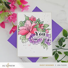 Stamp & Die & Stencil & Embossing Folder Bundle Bold Bouquet