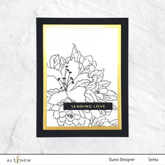 Stamp & Die & Stencil & Embossing Folder Bundle Bold Bouquet