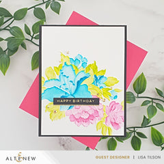 Stamp & Die & Stencil & Embossing Folder Bundle Bold Bouquet