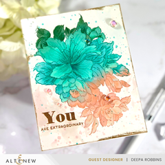 Stamp & Die & Stencil & Embossing Folder Bundle Bold Bouquet