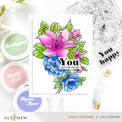 Stamp & Die & Stencil & Embossing Folder Bundle Bold Bouquet