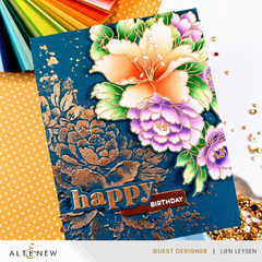 Stamp & Die & Stencil & Embossing Folder Bundle Bold Bouquet