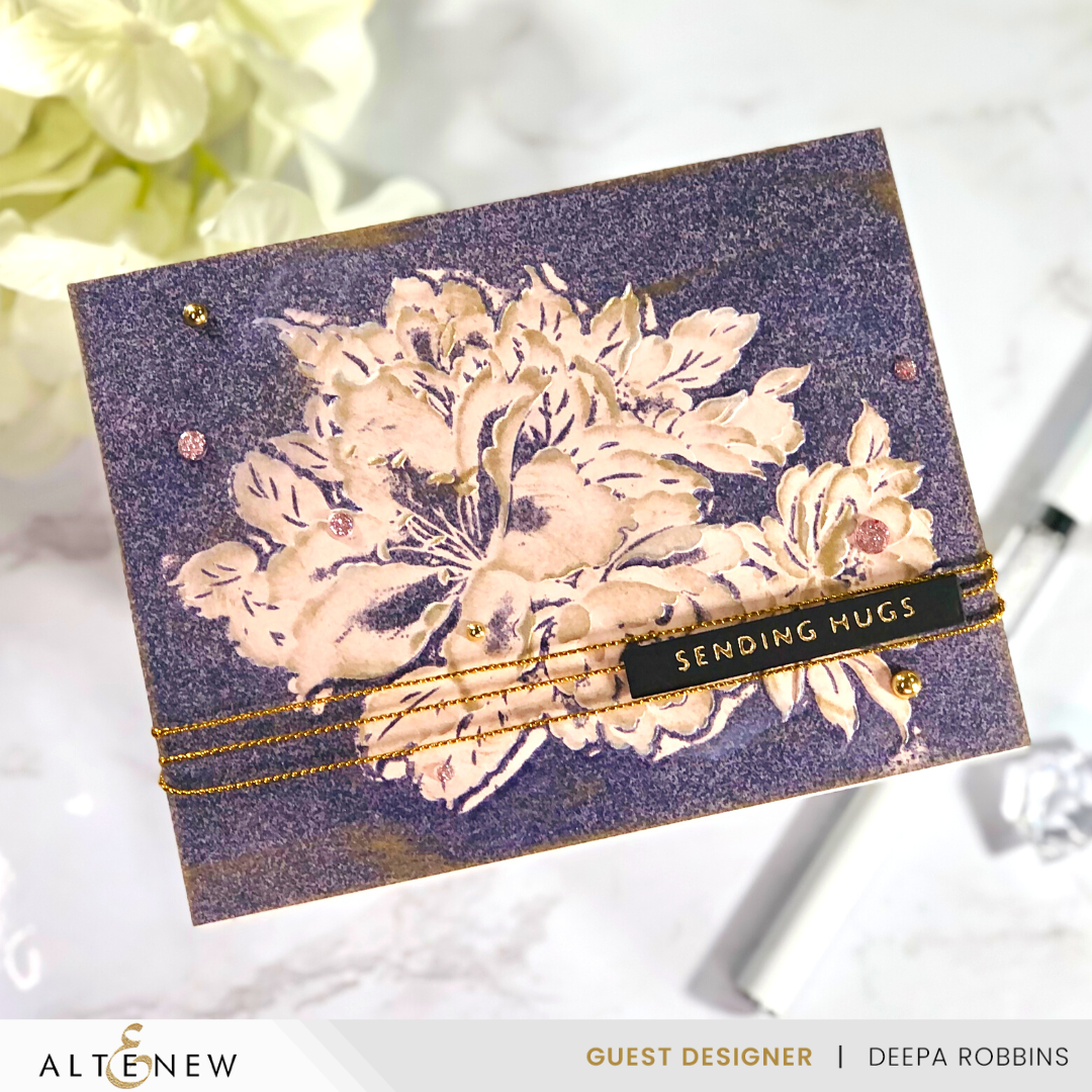 Stamp & Die & Stencil & Embossing Folder Bundle Bold Bouquet
