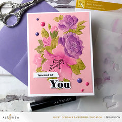 Stamp & Die & Stencil & Embossing Folder Bundle Bold Bouquet