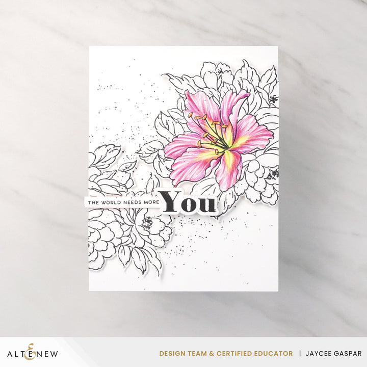 Stamp & Die & Stencil & Embossing Folder Bundle Bold Bouquet