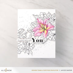 Stamp & Die & Stencil & Embossing Folder Bundle Bold Bouquet