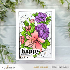 Stamp & Die & Stencil & Embossing Folder Bundle Bold Bouquet