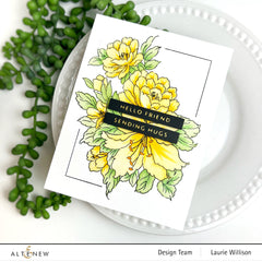 Stamp & Die & Stencil & Embossing Folder Bundle Bold Bouquet