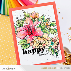 Stamp & Die & Stencil & Embossing Folder Bundle Bold Bouquet