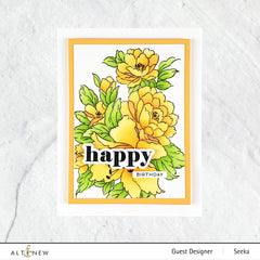 Stamp & Die & Stencil & Embossing Folder Bundle Bold Bouquet