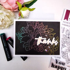 Stamp & Die & Stencil & Embossing Folder Bundle Bold Bouquet