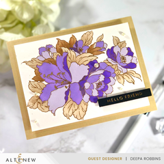 Stamp & Die & Stencil & Embossing Folder Bundle Bold Bouquet