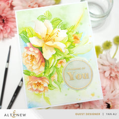 Stamp & Die & Stencil & Embossing Folder Bundle Bold Bouquet