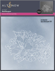 Stamp & Die & Stencil & Embossing Folder Bundle Bold Bouquet
