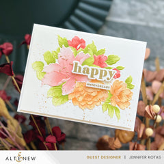Stamp & Die & Stencil & Embossing Folder Bundle Bold Bouquet