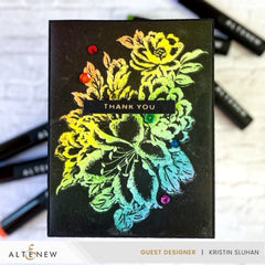 Stamp & Die & Stencil & Embossing Folder Bundle Bold Bouquet