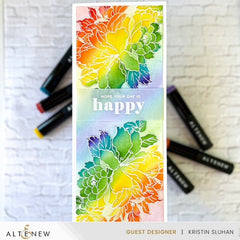 Stamp & Die & Stencil & Embossing Folder Bundle Bold Bouquet