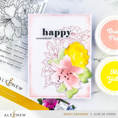 Stamp & Die & Stencil & Embossing Folder Bundle Bold Bouquet