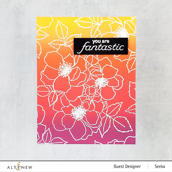 Stamp & Die & Stencil & Embossing Folder Bundle Fairy Tale Florals