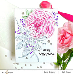 Stamp & Die & Stencil & Embossing Folder Bundle Fairy Tale Florals