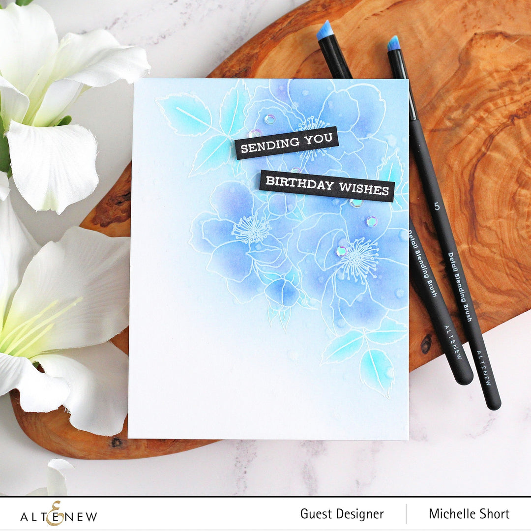 Stamp & Die & Stencil & Embossing Folder Bundle Fairy Tale Florals