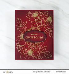 Stamp & Die & Stencil & Embossing Folder Bundle Fairy Tale Florals