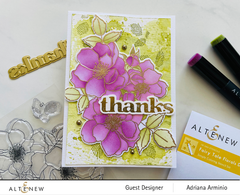 Stamp & Die & Stencil & Embossing Folder Bundle Fairy Tale Florals