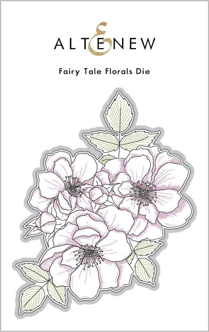 Stamp & Die & Stencil & Embossing Folder Bundle Fairy Tale Florals