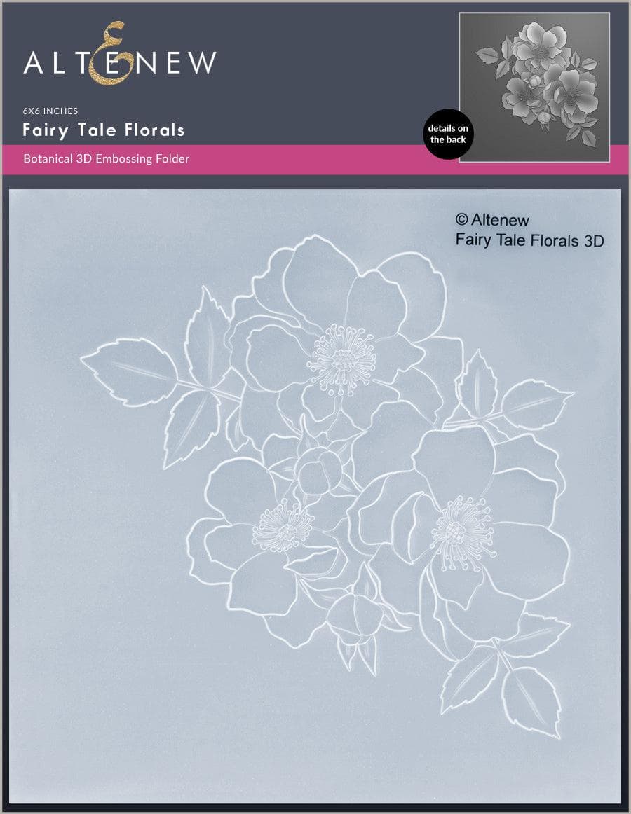 Stamp & Die & Stencil & Embossing Folder Bundle Fairy Tale Florals