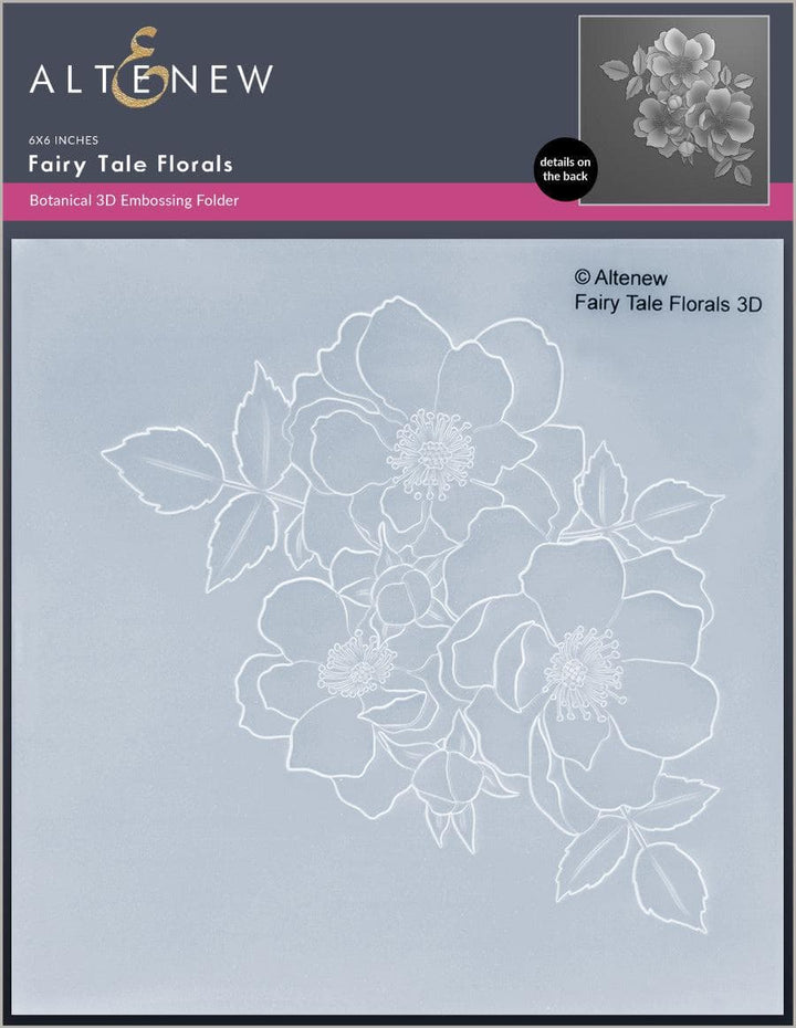 Stamp & Die & Stencil & Embossing Folder Bundle Fairy Tale Florals