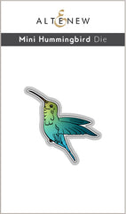 Stamp & Die & Stencil & Embossing Folder Bundle Happy Hummingbird
