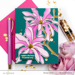 Stamp & Die & Stencil & Embossing Folder Bundle Magnolia Ballerina