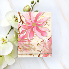 Stamp & Die & Stencil & Embossing Folder Bundle Magnolia Ballerina