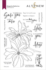Stamp & Die & Stencil & Embossing Folder Bundle Magnolia Ballerina