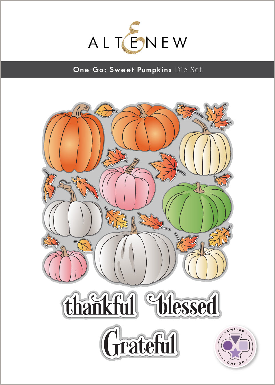 Stamp & Die & Stencil & Embossing Folder Bundle One-Go: Sweet Pumpkins