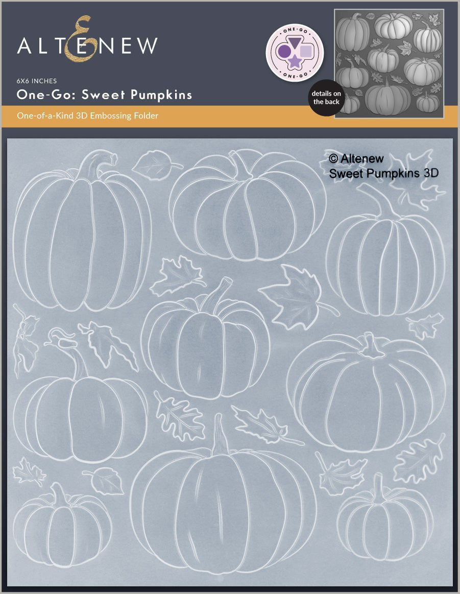 Stamp & Die & Stencil & Embossing Folder Bundle One-Go: Sweet Pumpkins