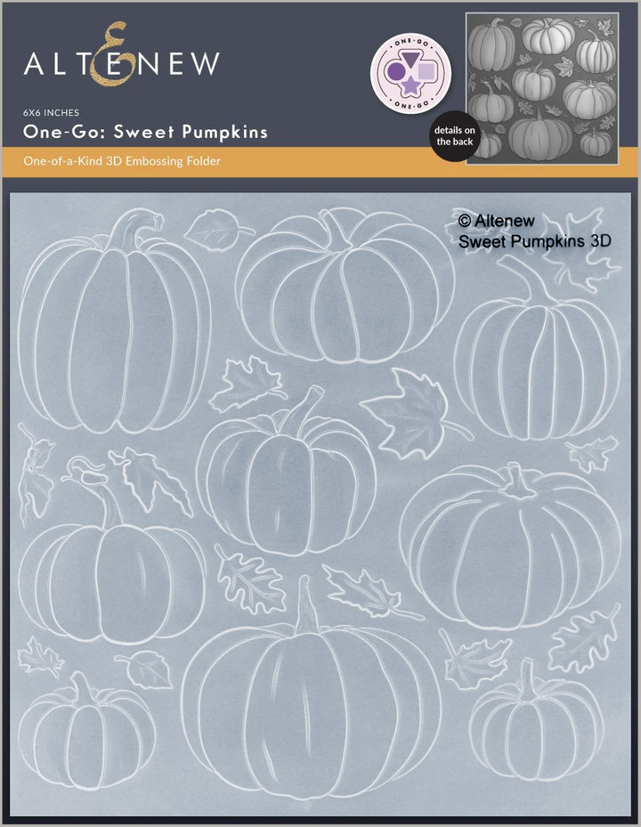 Stamp & Die & Stencil & Embossing Folder Bundle One-Go: Sweet Pumpkins