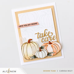 Stamp & Die & Stencil & Embossing Folder Bundle One-Go: Sweet Pumpkins