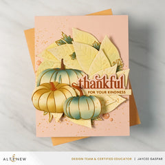 Stamp & Die & Stencil & Embossing Folder Bundle One-Go: Sweet Pumpkins